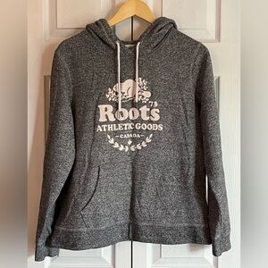 Roots Salt And Pepper Hoodie With Iconic Logo